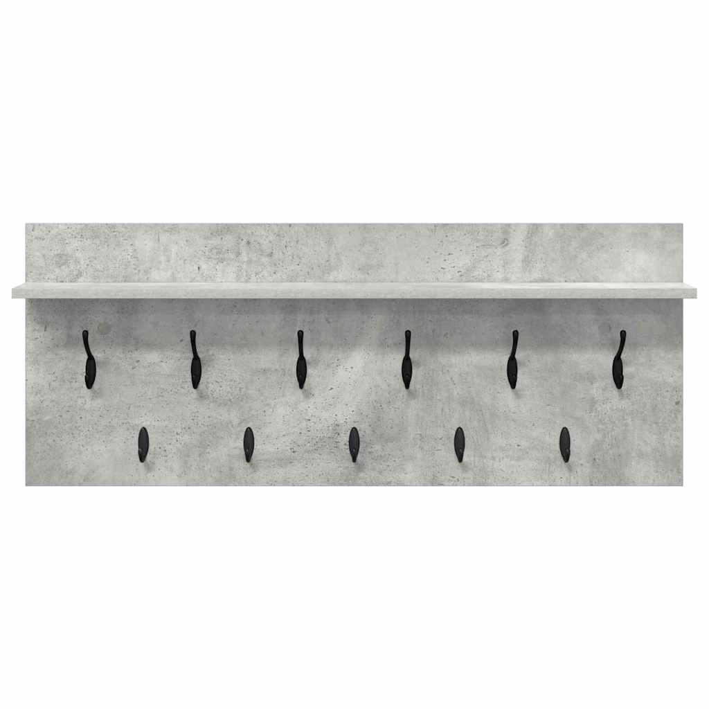 Appendiabiti a muro Grigio cemento 100 x 40 x 12 cm