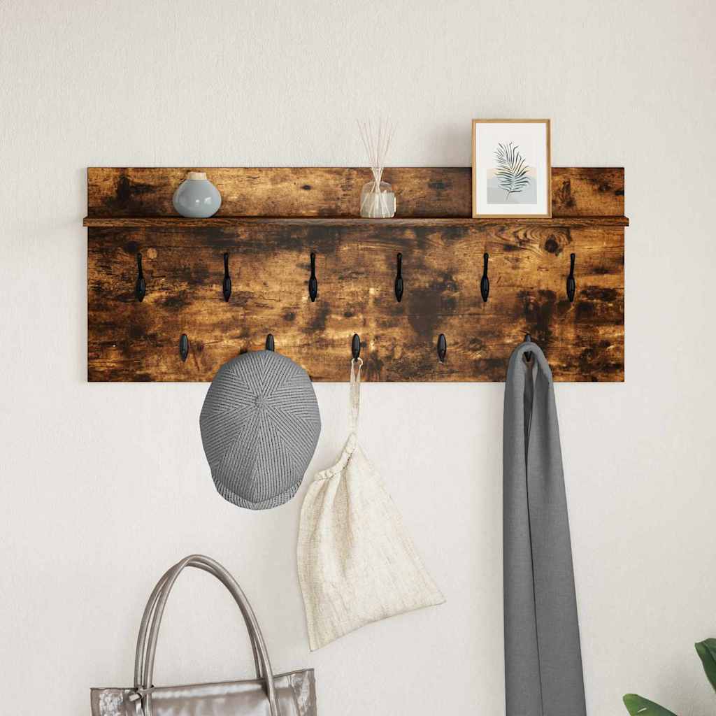 Appendiabiti a muro Rovere fumé 100 x 40 x 12 cm | homemem39