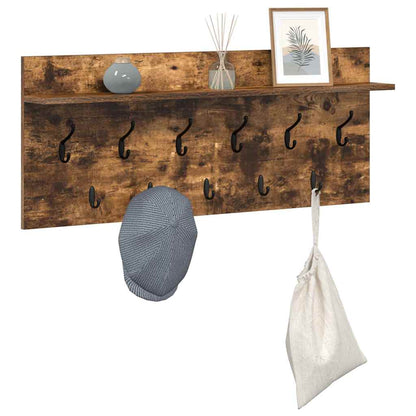 Appendiabiti a muro Rovere fumé 100 x 40 x 12 cm | homemem39