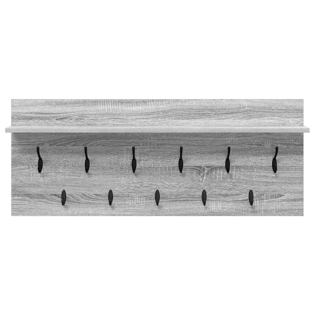 Appendiabiti a muro Grigio Sonoma 100 x 40 x 12 cm