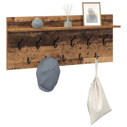 Appendiabiti a muro Legno vecchio 100 x 40 x 12 cm | homemem39
