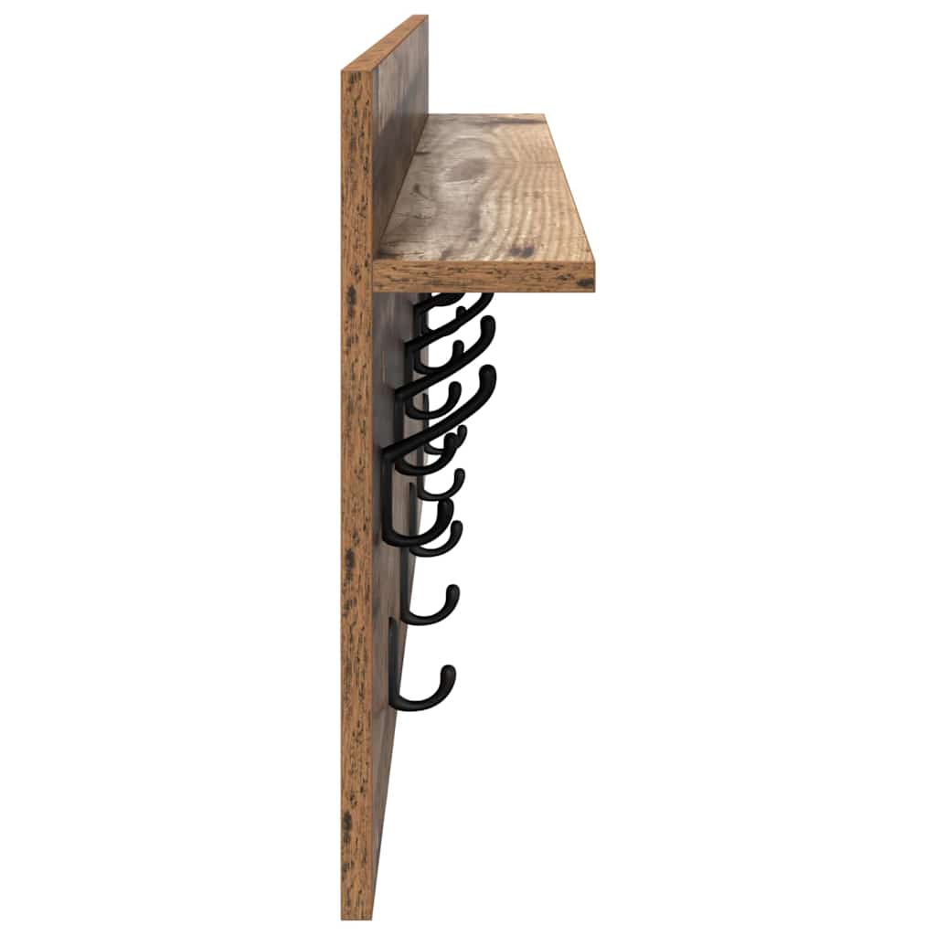 Appendiabiti a muro Legno vecchio 100 x 40 x 12 cm | homemem39
