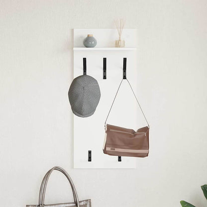 Appendiabiti a muro Bianco 40 x 10 x 90 cm Legno multistrato | homemem39