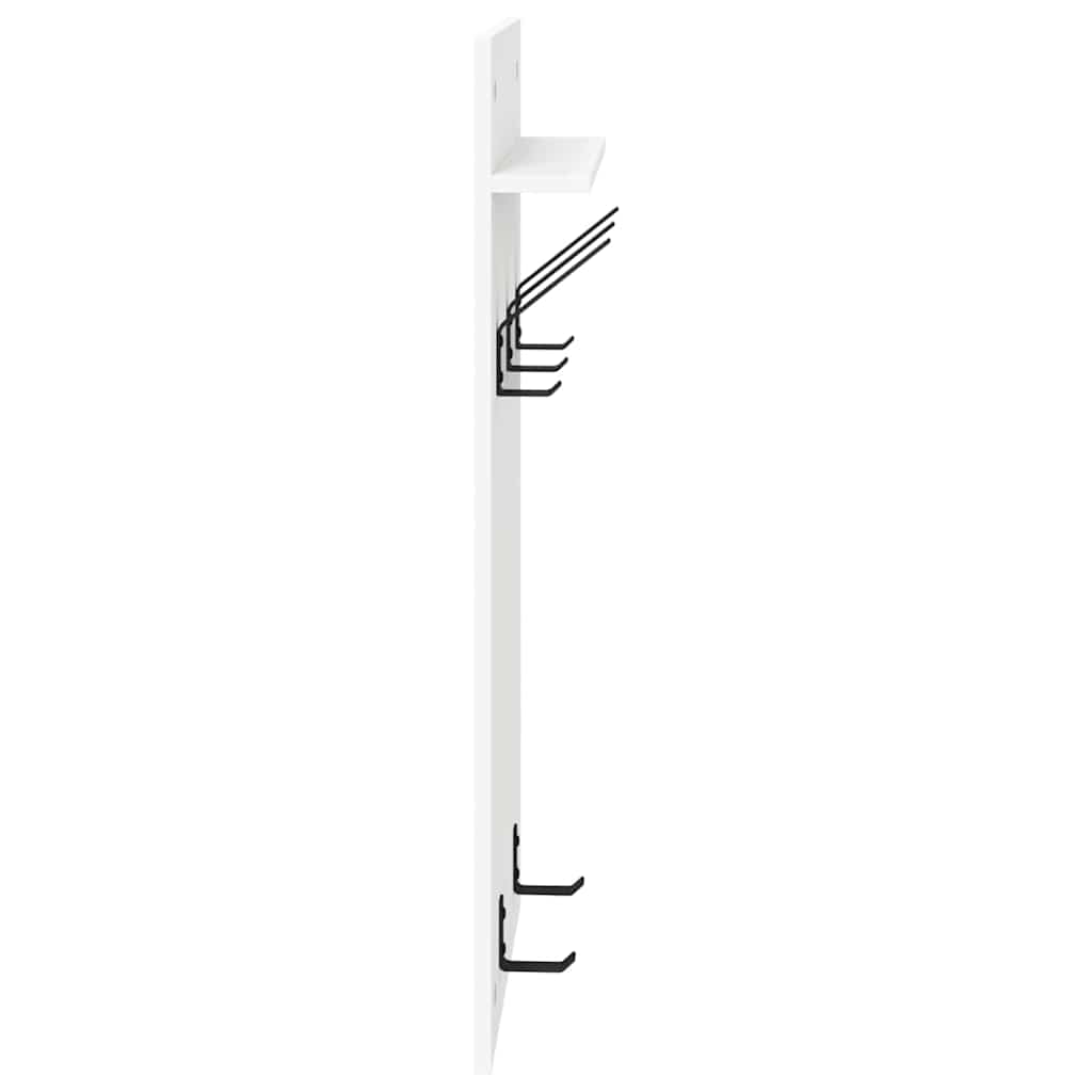 Appendiabiti a muro Bianco 40 x 10 x 90 cm Legno multistrato | homemem39
