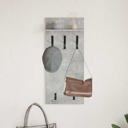 Appendiabiti a muro Grigio cemento 40 x 10 x 90 cm | homemem39