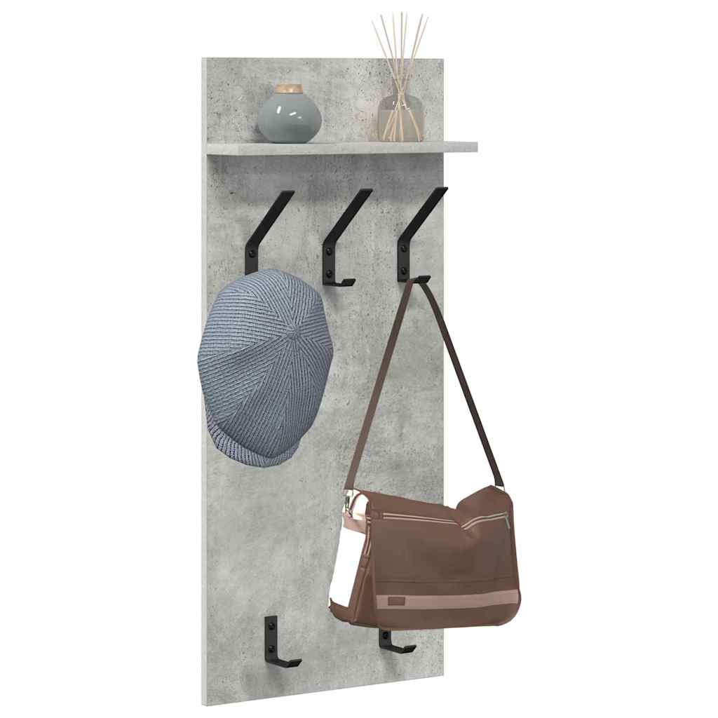 Appendiabiti a muro Grigio cemento 40 x 10 x 90 cm | homemem39