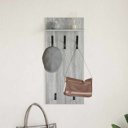 Appendiabiti a muro Grigio Sonoma 40 x 10 x 90 cm | homemem39
