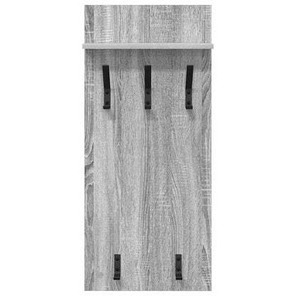 Appendiabiti a muro Grigio Sonoma 40 x 10 x 90 cm | homemem39