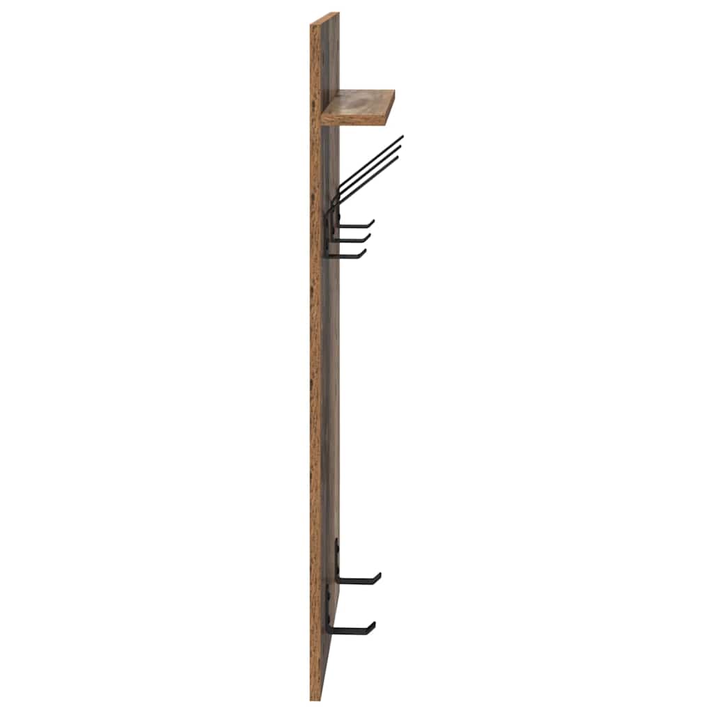Appendiabiti a muro Legno vecchio 40 x 10 x 90 cm