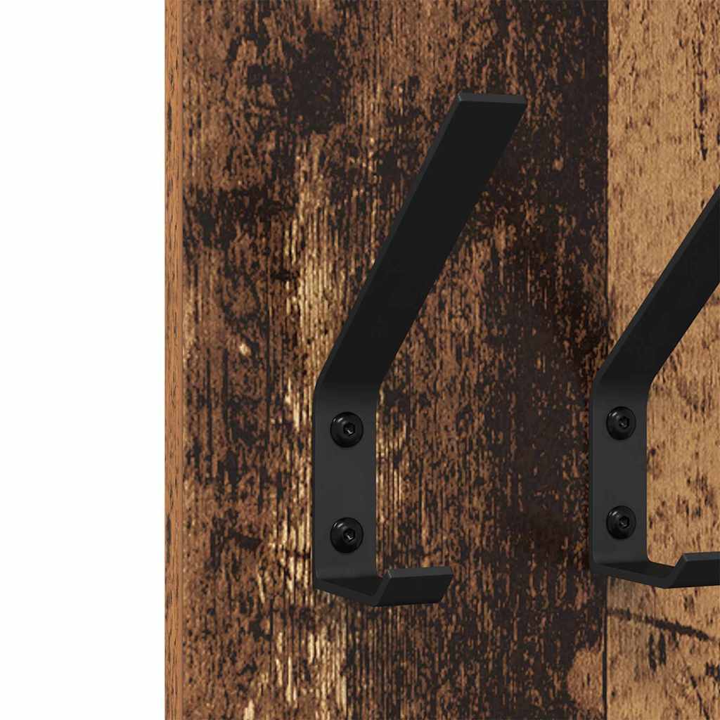 Appendiabiti a muro Legno vecchio 20 x 1.5 x 100 cm