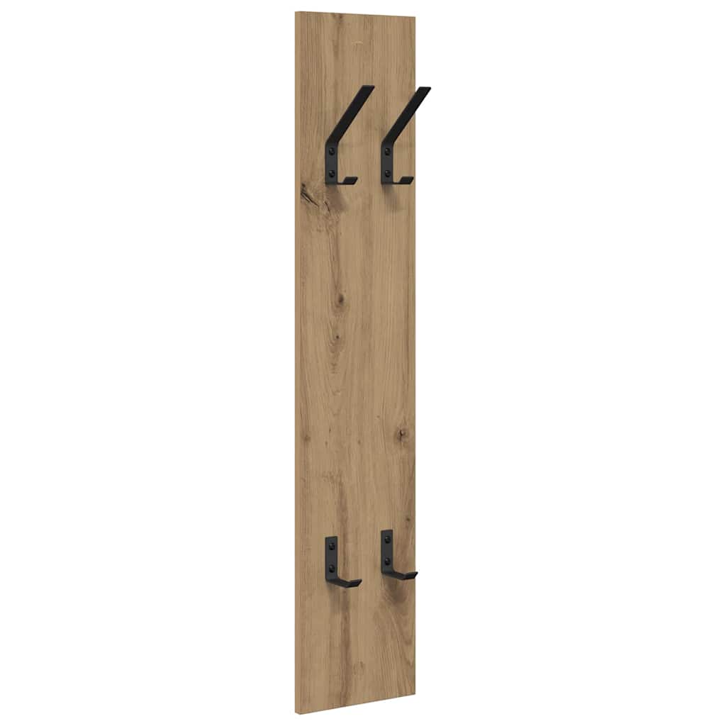 Appendiabiti a muro Rovere artigianale 20 x 1,5 x 100 cm | homemem39
