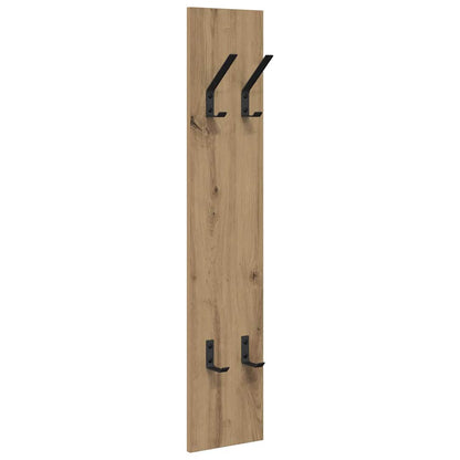 Appendiabiti a muro Rovere artigianale 20 x 1,5 x 100 cm | homemem39
