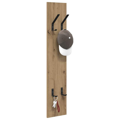 Appendiabiti a muro Rovere artigianale 20 x 1,5 x 100 cm