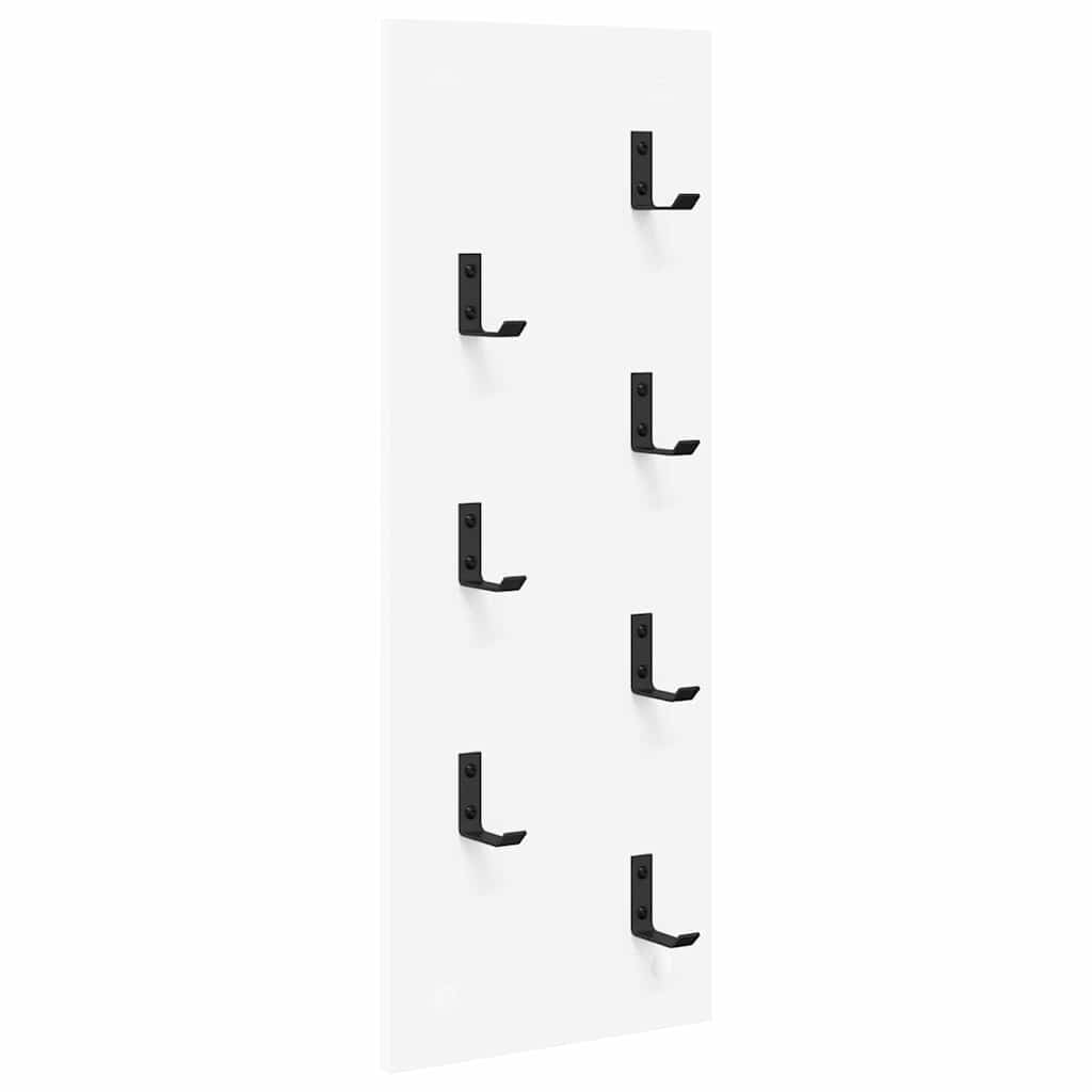 Appendiabiti a muro Bianco 30 x 1,5 x 80 cm Legno multistrato