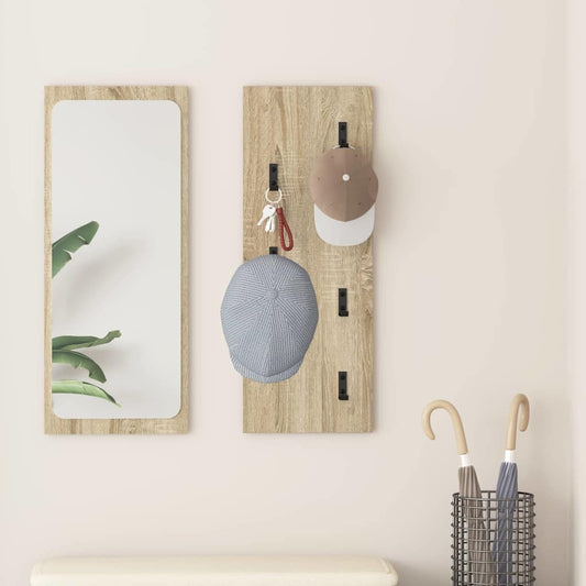 Appendiabiti a muro Rovere Sonoma 30 x 1,5 x 80 cm | homemem39