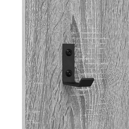 Appendiabiti a muro Grigio Sonoma 30 x 1,5 x 80 cm