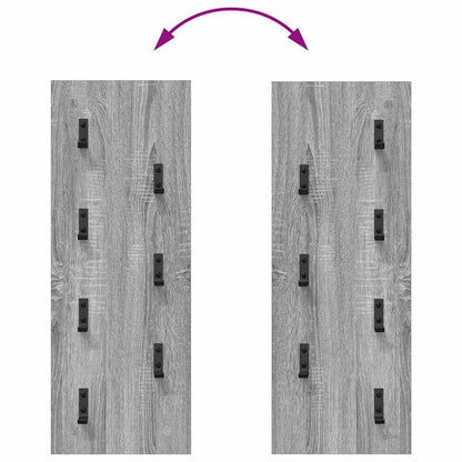Appendiabiti a muro Grigio Sonoma 30 x 1,5 x 80 cm