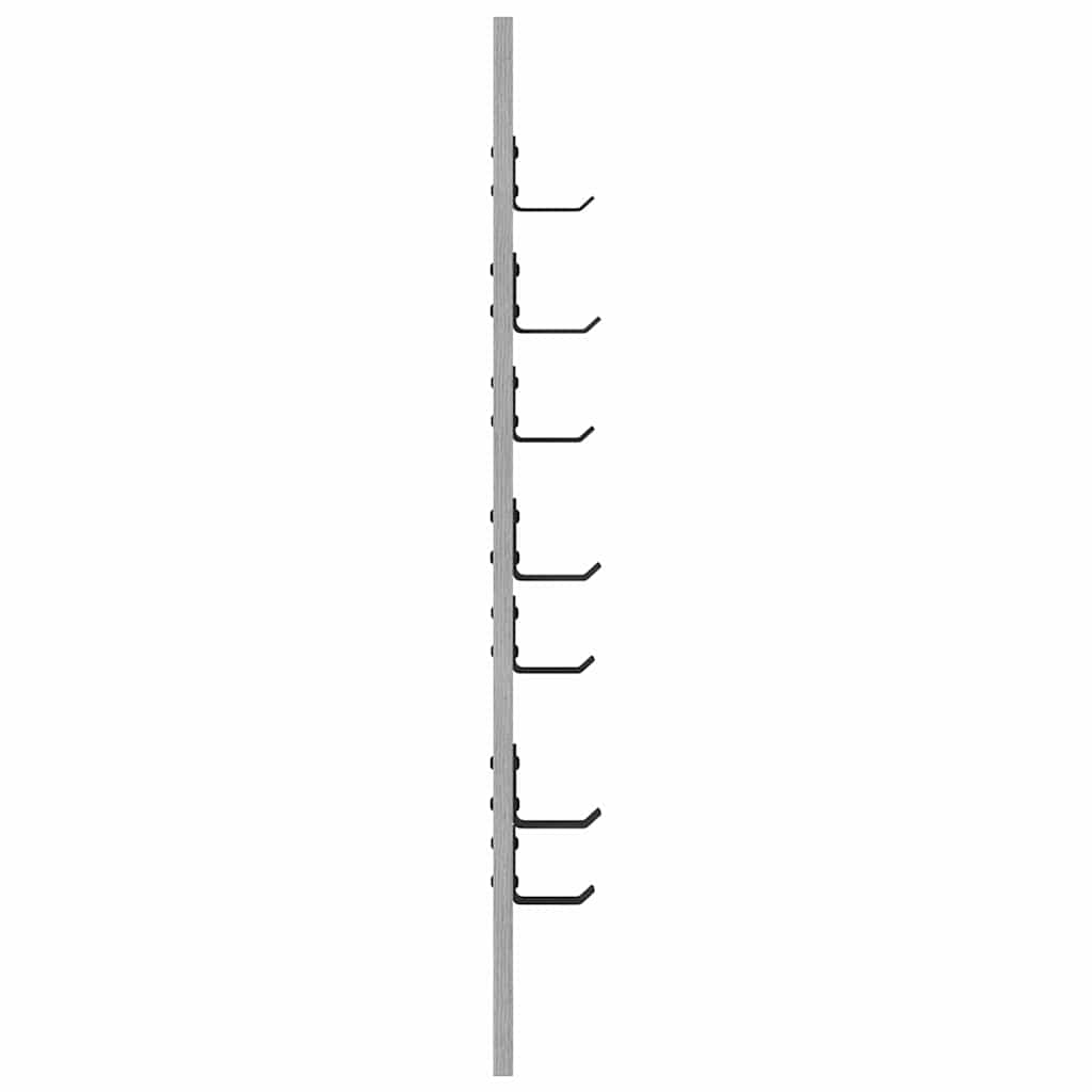 Appendiabiti a muro Grigio Sonoma 30 x 1,5 x 80 cm