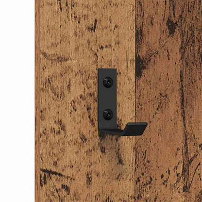 Appendiabiti a muro Legno vecchio 30 x 1,5 x 80 cm