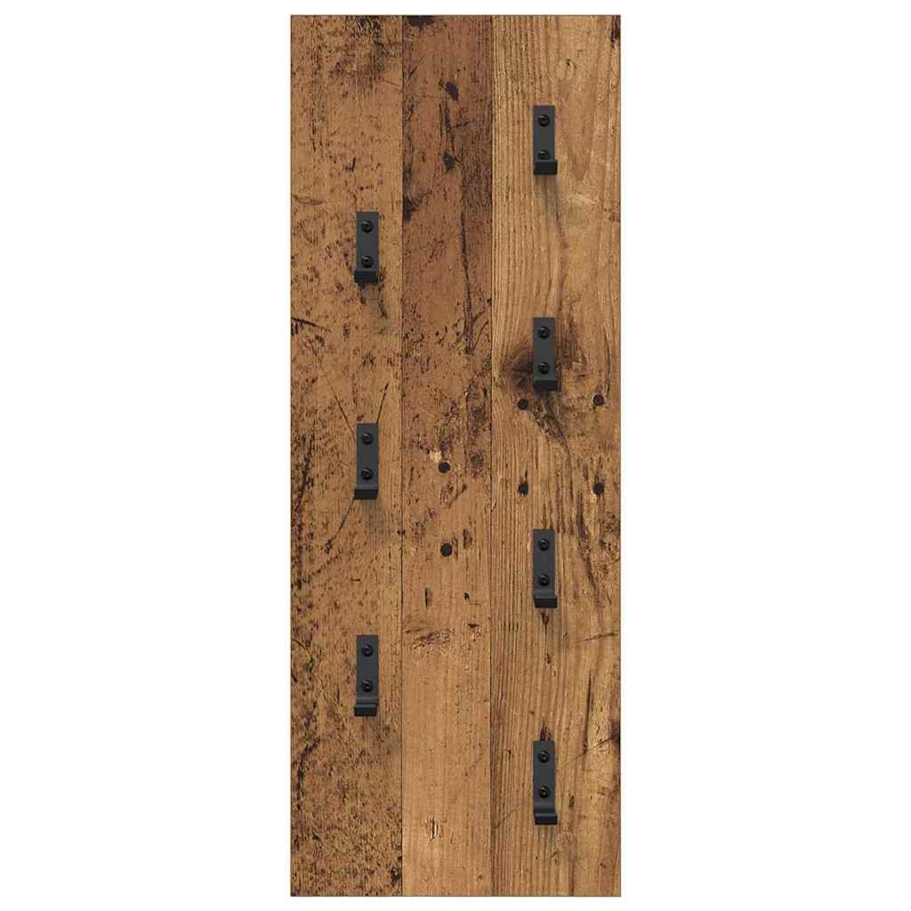 Appendiabiti a muro Legno vecchio 30 x 1,5 x 80 cm