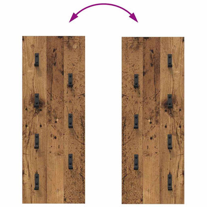 Appendiabiti a muro Legno vecchio 30 x 1,5 x 80 cm