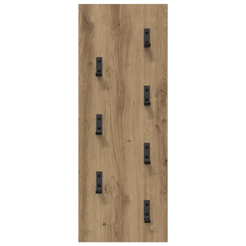 Appendiabiti a muro Rovere artigianale 30 x 1,5 x 80 cm | homemem39