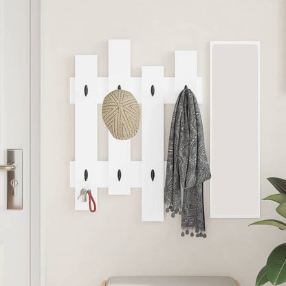 Appendiabiti a muro Bianco 60 x 3 x 82 cm Legno multistrato | homemem39
