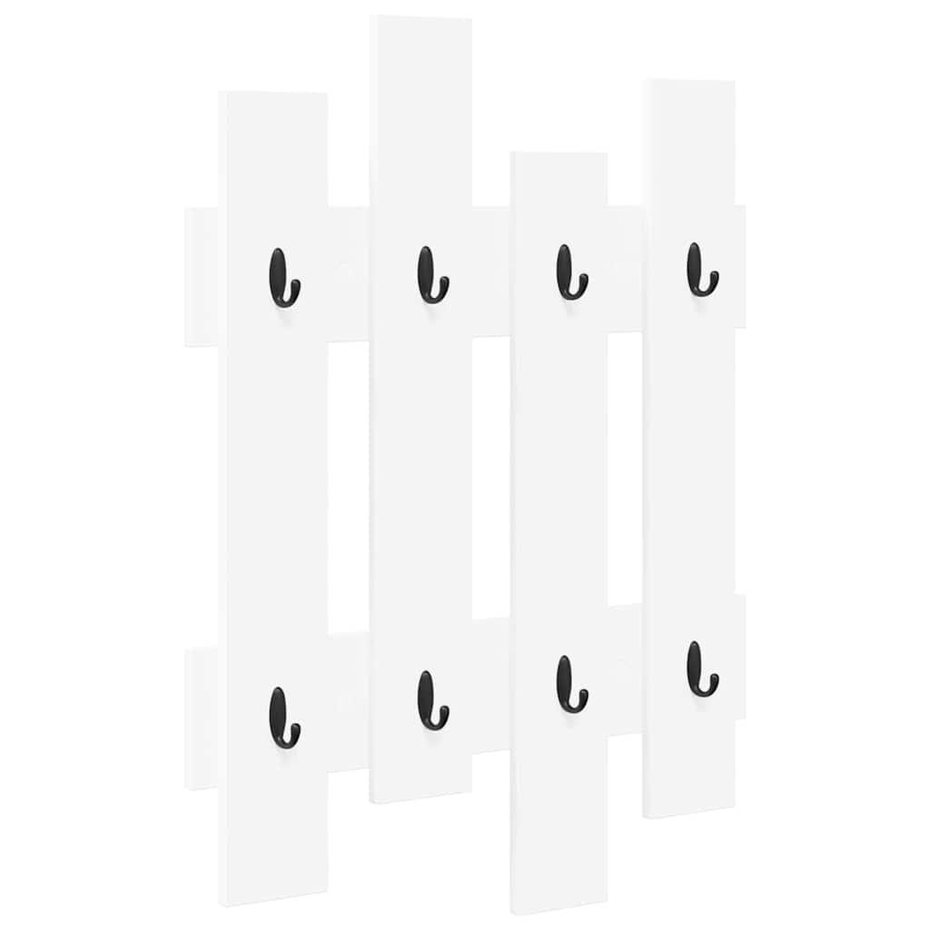 Appendiabiti a muro Bianco 60 x 3 x 82 cm Legno multistrato | homemem39
