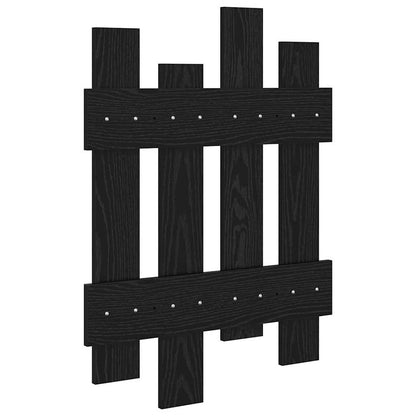 Appendiabiti a muro Rovere Nero 60 x 3 x 82 cm | homemem39