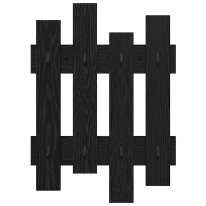 Appendiabiti a muro Rovere Nero 60 x 3 x 82 cm | homemem39