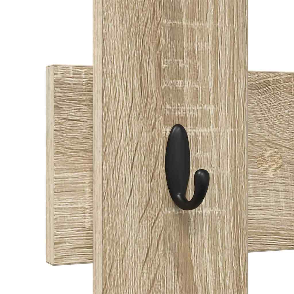 Appendiabiti a muro Rovere Sonoma 60 x 3 x 82 cm | homemem39