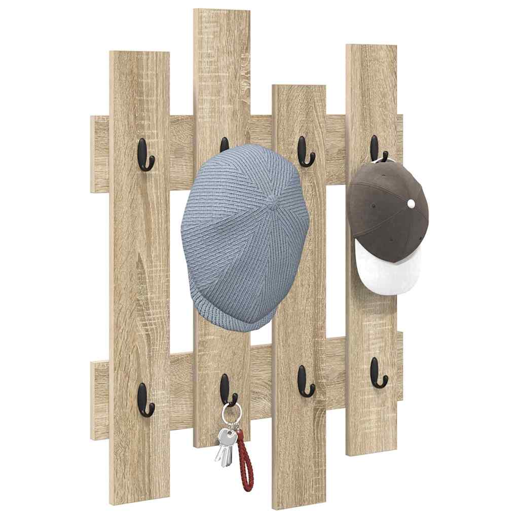 Appendiabiti a muro Rovere Sonoma 60 x 3 x 82 cm | homemem39