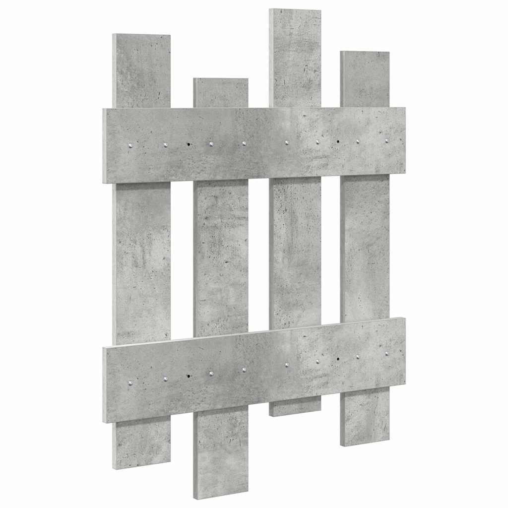 Appendiabiti a muro Grigio cemento 60 x 3 x 82 cm | homemem39