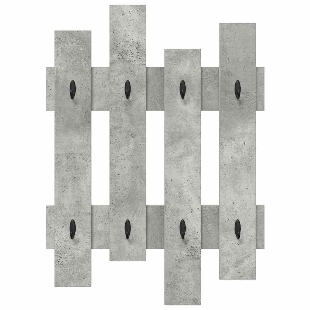 Appendiabiti a muro Grigio cemento 60 x 3 x 82 cm | homemem39