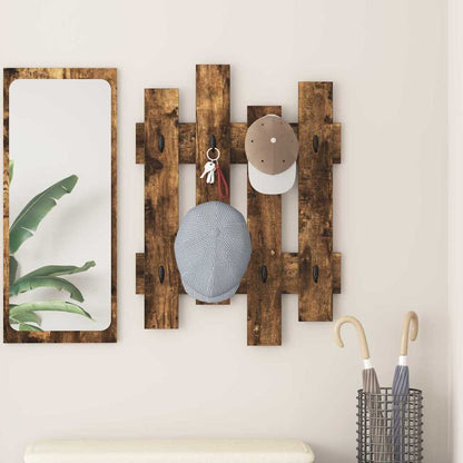 Appendiabiti a muro Rovere fumé 60 x 3 x 82 cm
