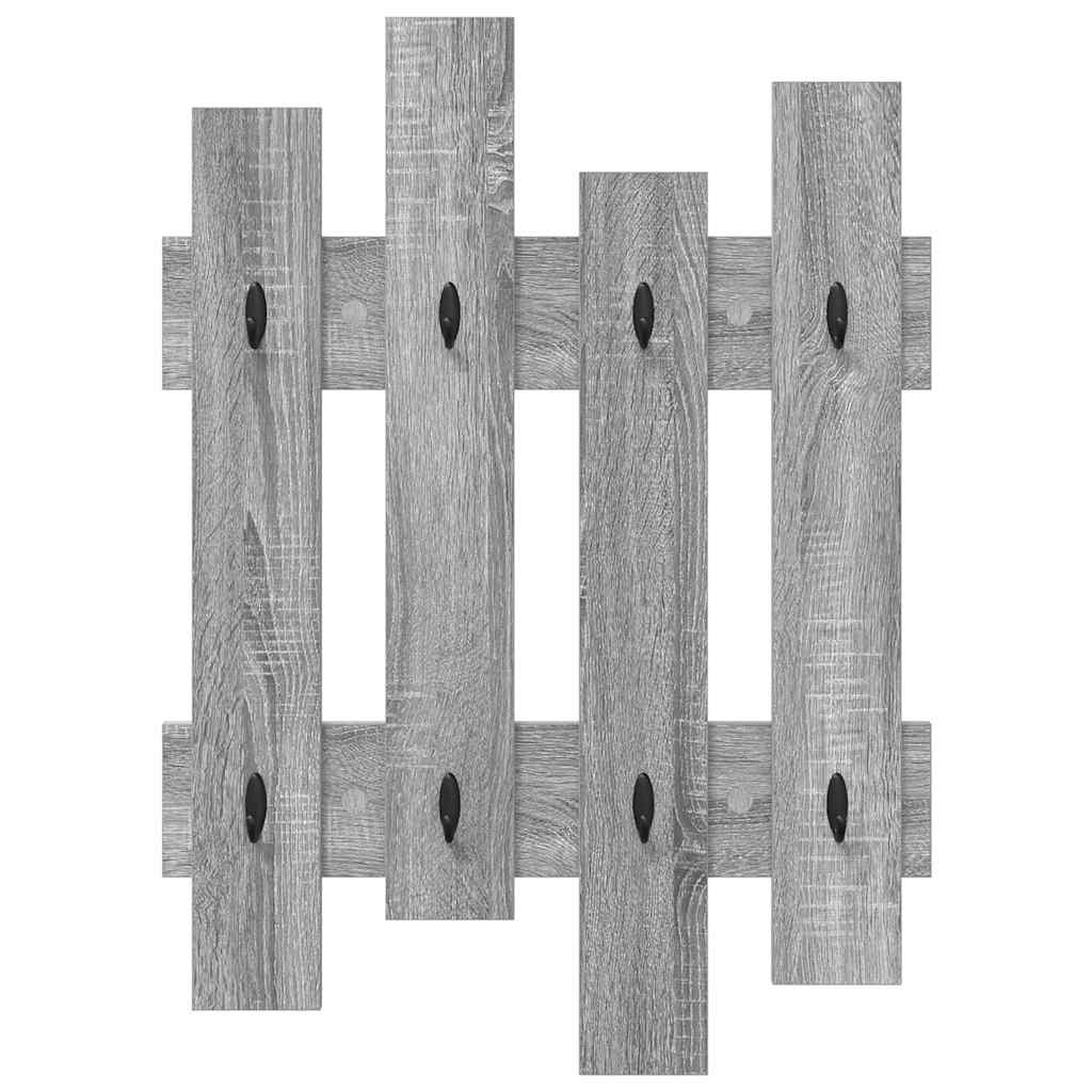 Appendiabiti a muro Grigio Sonoma 60 x 3 x 82 cm | homemem39