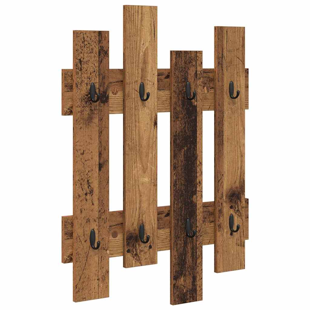 Appendiabiti a muro Legno vecchio 60 x 3 x 82 cm