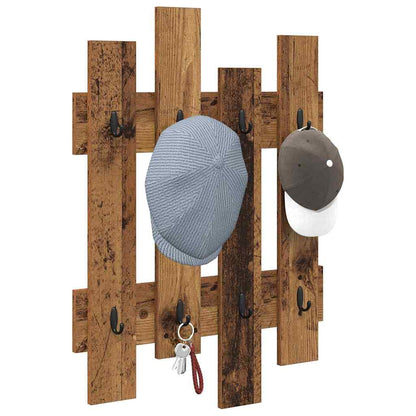 Appendiabiti a muro Legno vecchio 60 x 3 x 82 cm