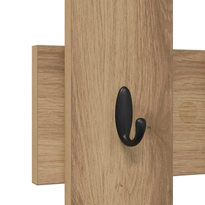 Appendiabiti a muro Rovere artigianale 60 x 3 x 82 cm | homemem39