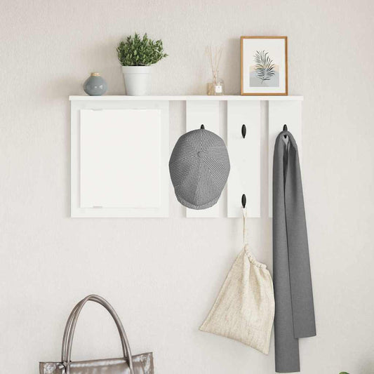 Appendiabiti a muro Bianco 85 x 10 x 45 cm Legno multistrato