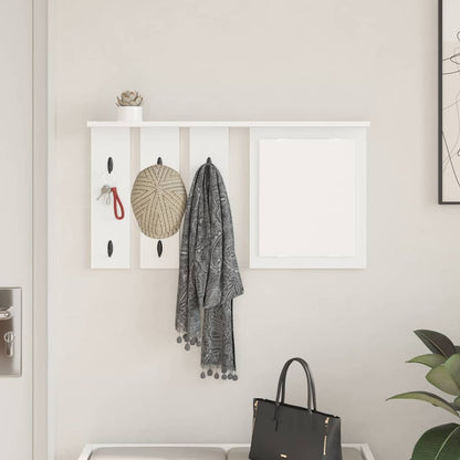 Appendiabiti a muro Bianco 85 x 10 x 45 cm Legno multistrato | homemem39