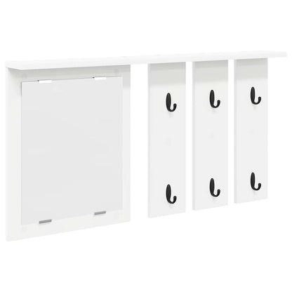 Appendiabiti a muro Bianco 85 x 10 x 45 cm Legno multistrato | homemem39