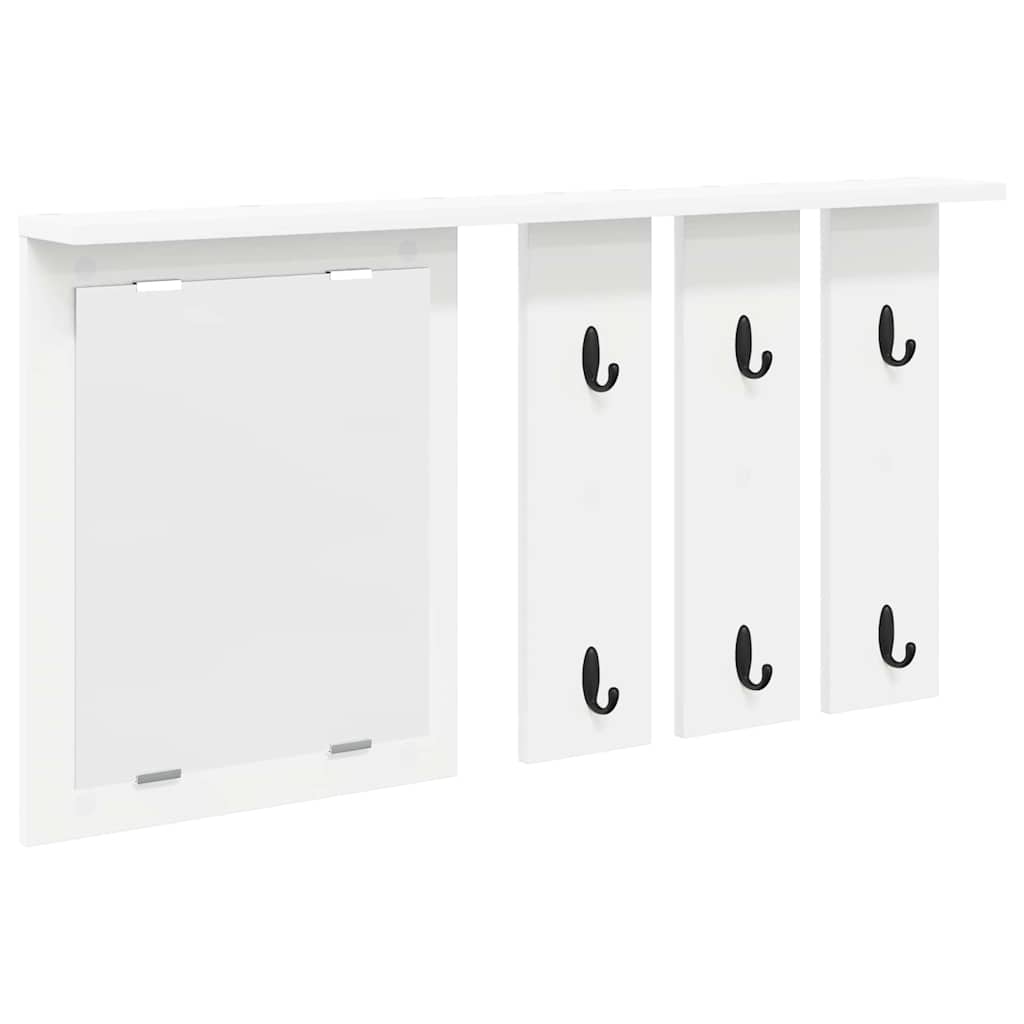 Appendiabiti a muro Bianco 85 x 10 x 45 cm Legno multistrato