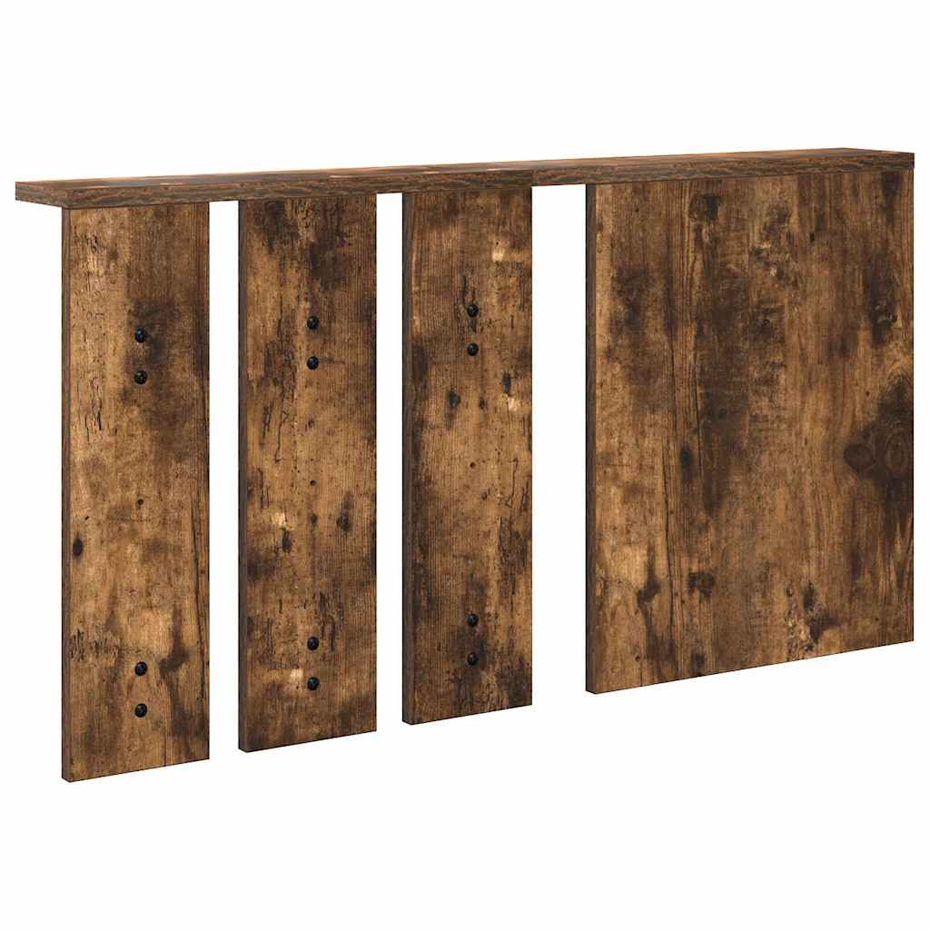 Appendiabiti a muro con lo scaffale Rovere fumo 85 x 10 x 45 cm | homemem39