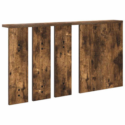 Appendiabiti a muro con lo scaffale Rovere fumo 85 x 10 x 45 cm | homemem39