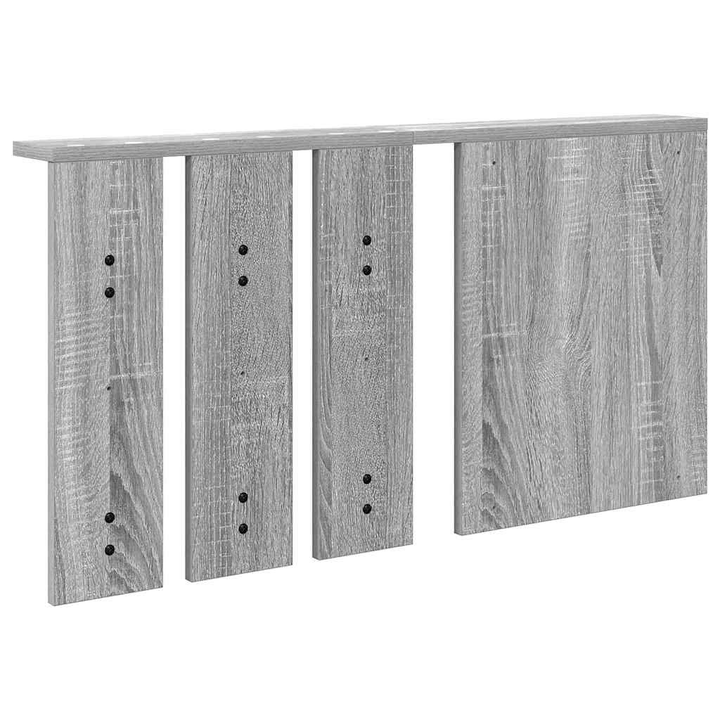 Appendiabiti a muro con specchio Grigio sonoma 85 x 10 x 45 cm | homemem39