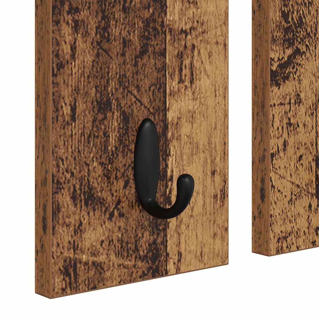Appendiabiti a muro con specchio Legno vecchio 85 x 10 x 45 cm | homemem39