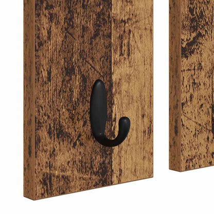 Appendiabiti a muro con specchio Legno vecchio 85 x 10 x 45 cm | homemem39
