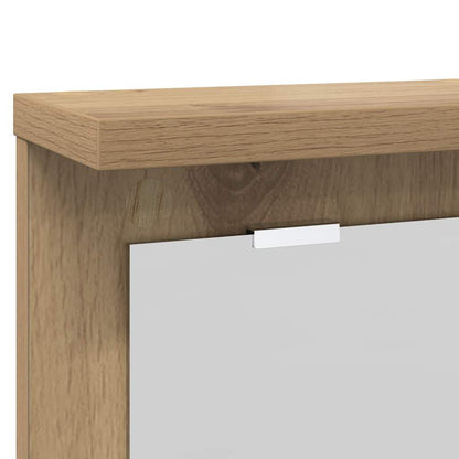 Appendiabiti a muro rovere artigianale 85 x 10 x 45 cm | homemem39