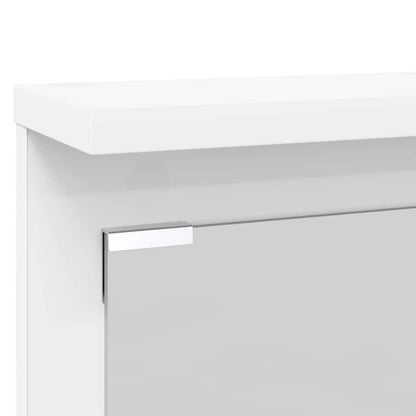 Appendiabiti a muro Bianco 84 x 10 x 80 cm Legno multistrato | homemem39